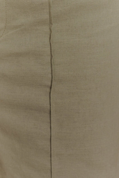Brandi Linen Straight Leg Pant - Basil
