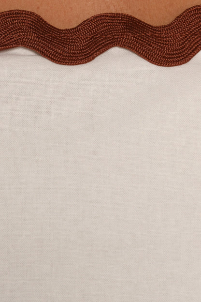 Mollymook Top - White Tan
