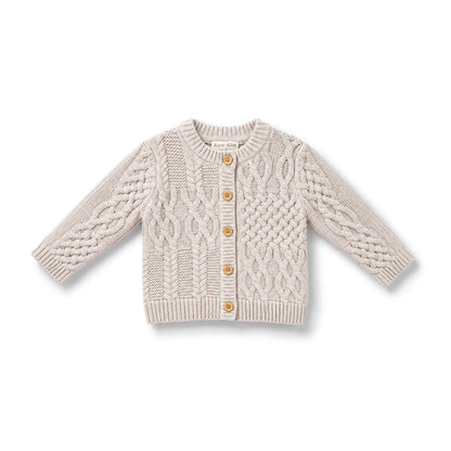 Cable Knit Cardigan - Earth