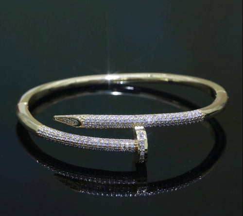 CC CZ Nail bracelet