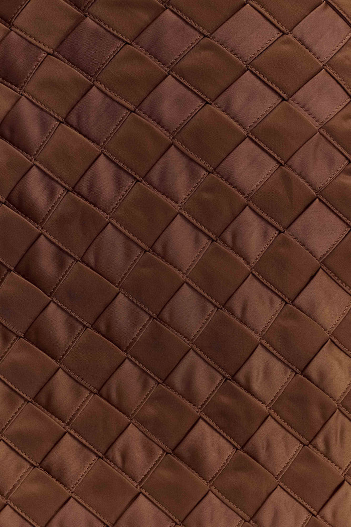 Cordia Satin Mini Skirt - Chocolate