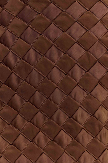 Cordia Satin Mini Skirt - Chocolate