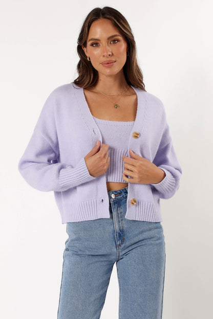 Isabel Sweater Top - Lilac