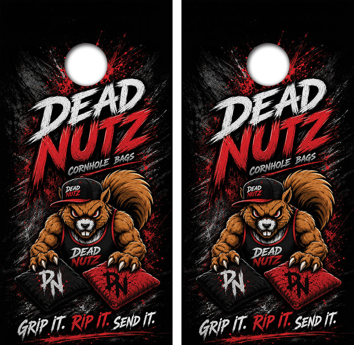 Dead Nutz Bags Cornhole Design