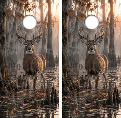 Deer Buck Hunting Cornhole Design