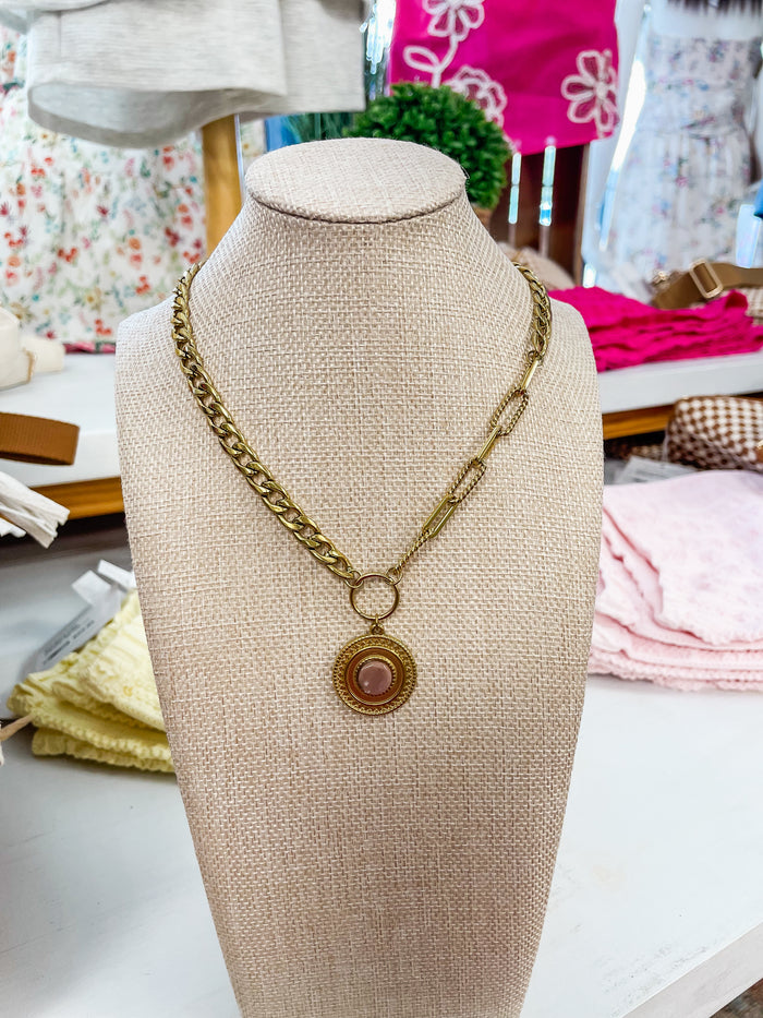 Desert Glow Coral Necklace