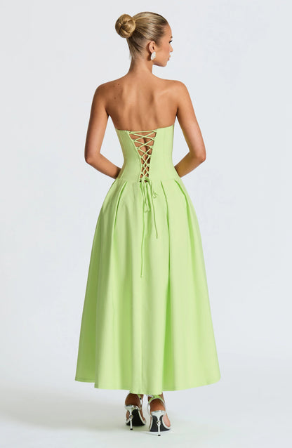 Salma Midi Dress - Lime