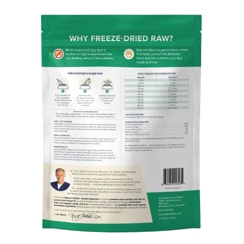 Dr. Marty's Nature's Blend GI Select Freeze Dried Dog 16 oz