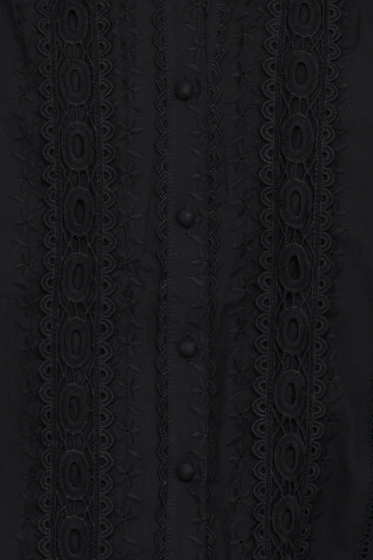 Catania Lace Inset Top - Black