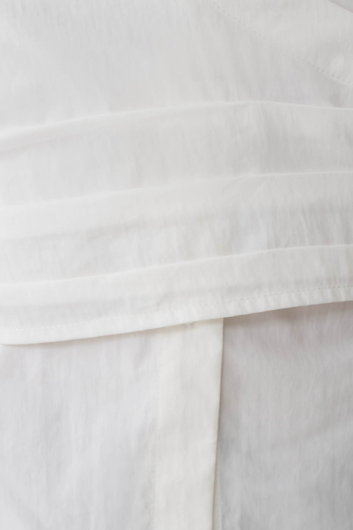 Eugenia Wrap Cotton Shirt - White