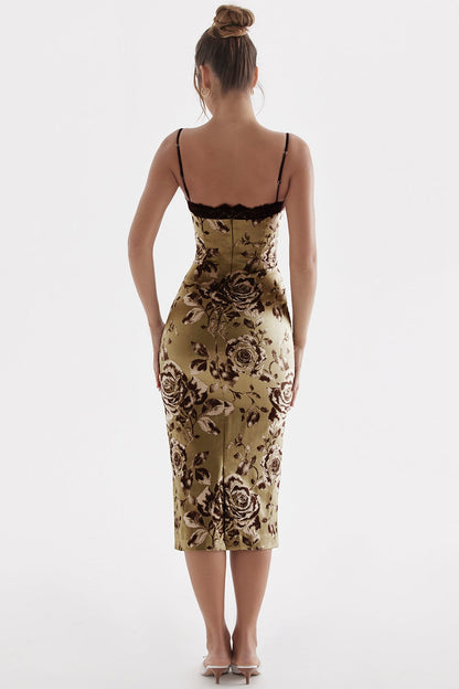 floral print midi dress