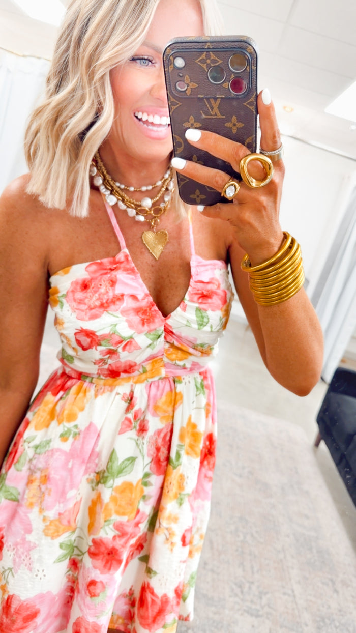 -FINAL SALE- The Floral Whimsy Mini Dress