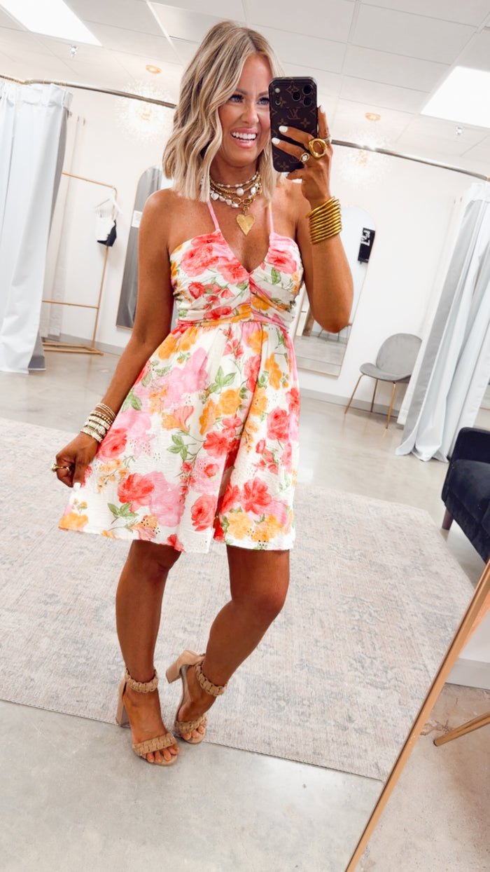 -FINAL SALE- The Floral Whimsy Mini Dress