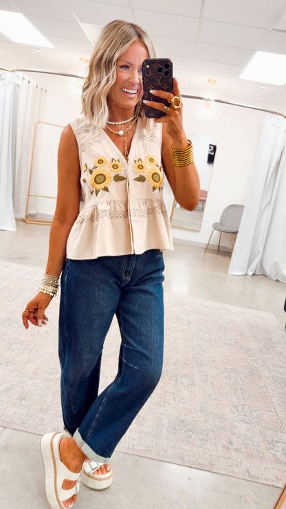 -FINAL SALE- The Sunflower Darling Top