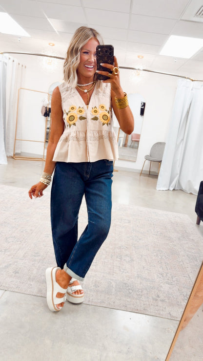 -FINAL SALE- The Sunflower Darling Top