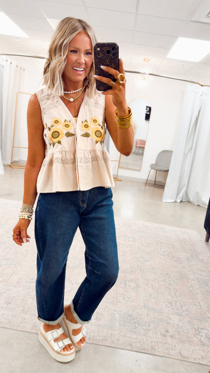 -FINAL SALE- The Sunflower Darling Top