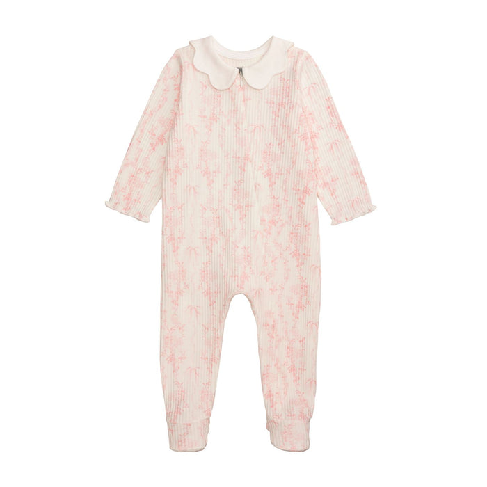 Floral Pink Scallop Sleeper