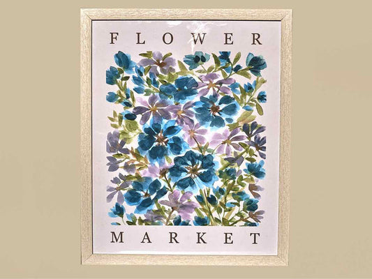 " Flower Market " Blue Blooms