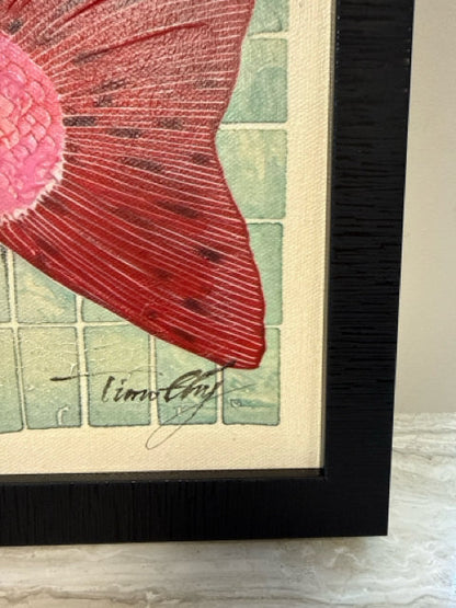 Framed Pair of Fish Painting