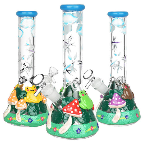 Froggy 10 Inch Beaker Bong UV Reactive