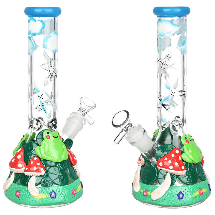 Froggy 10 Inch Beaker Bong UV Reactive