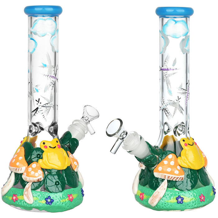 Froggy 10 Inch Beaker Bong UV Reactive