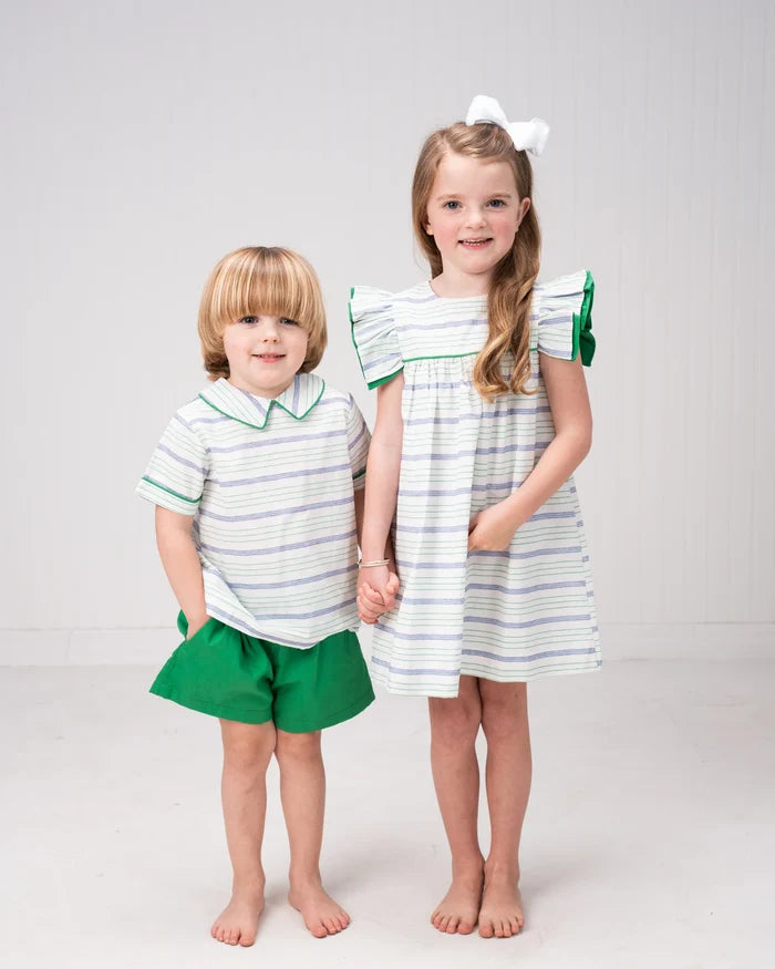 George Green Stripe Short Set