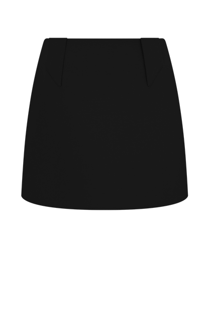 Gina Suiting Mini Skirt - Black