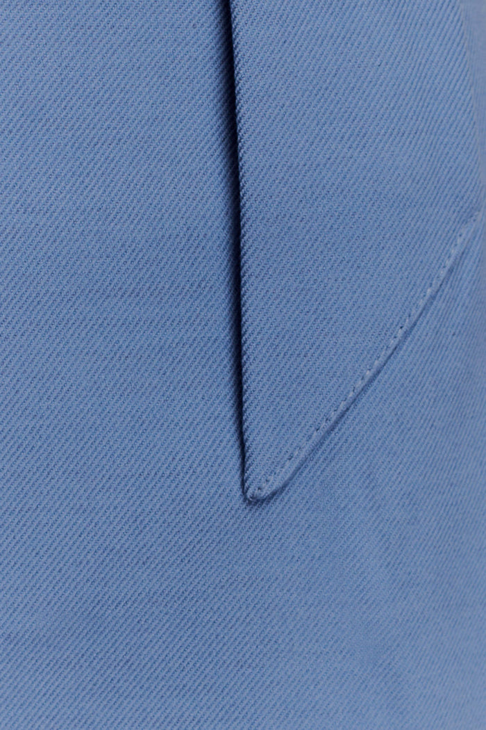 Gina Suiting Mini Skirt - Ocean Blue