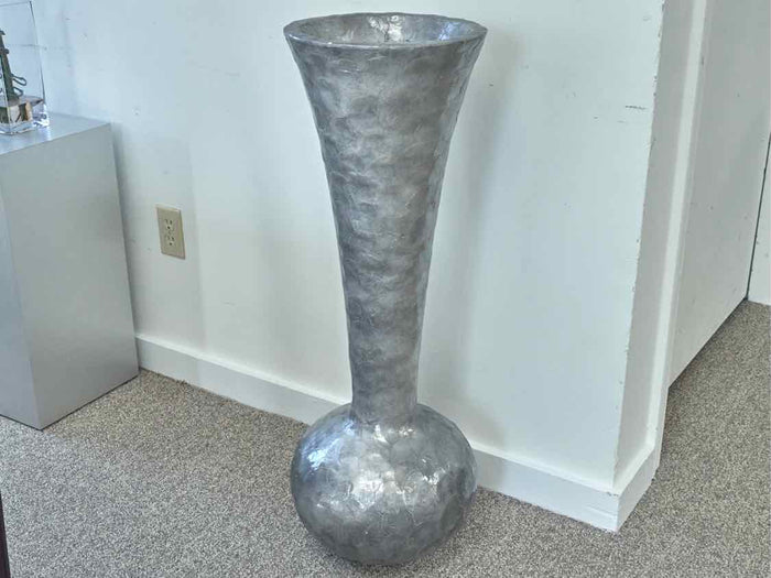 Grey Wash Capiz Shell Vase