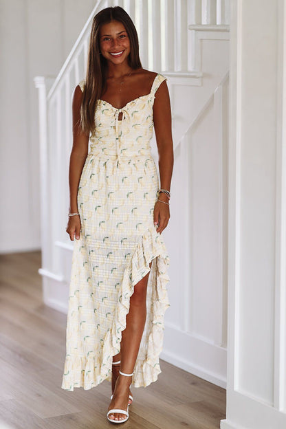 Lemon Squeeze Midi Skirt - Yellow (FINAL SALE)