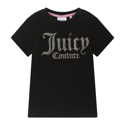 Juicy Couture Diamante Fitted Tee Junior