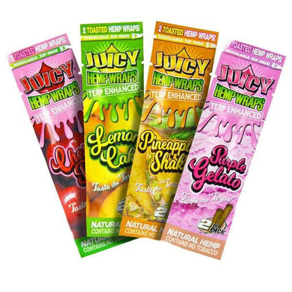 Juicy Terp Enhanced Hemp Wraps - 10 Flavors