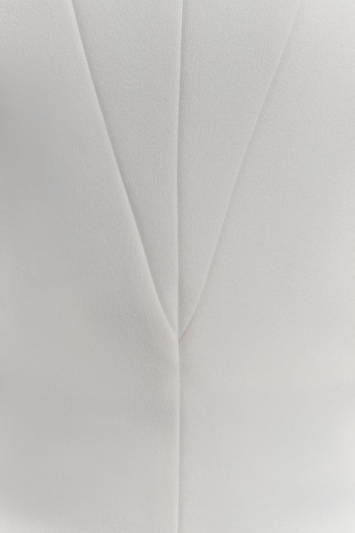 Kalila Strapless Crepe Maxi Dress - White