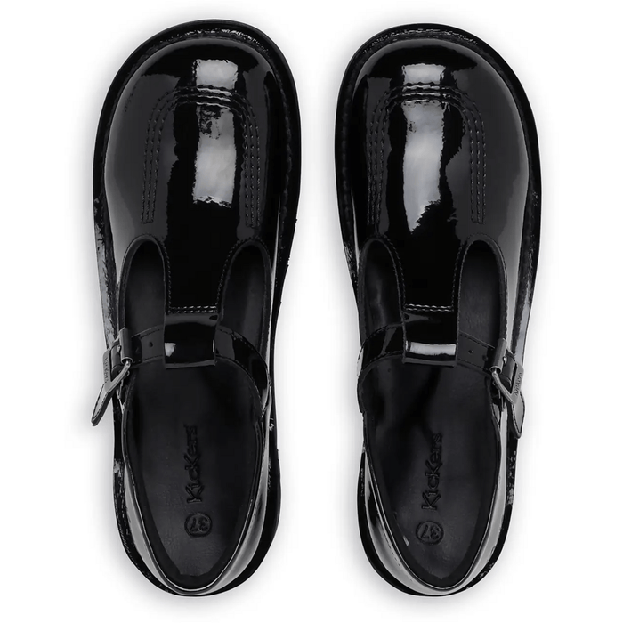 Kickers Kick T-Bar Patent Leather Junior