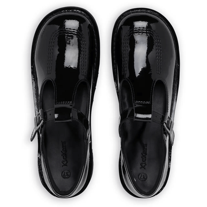 Kickers Kick T-Bar Patent Leather Junior