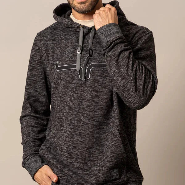 Kimes Ranch Men's Durham Hoodie in Heather Black