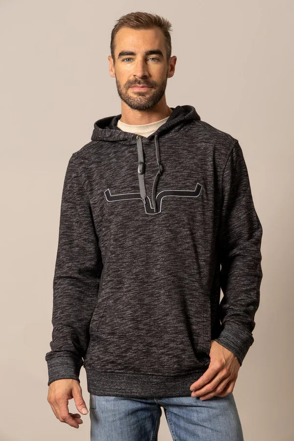 Kimes Ranch Men's Durham Hoodie in Heather Black