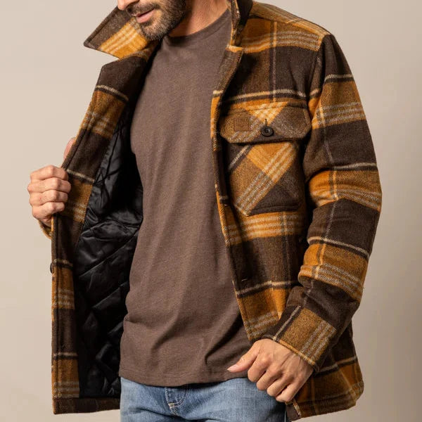 Kimes Ranch Men's Marquette Wool Jacket in Brown