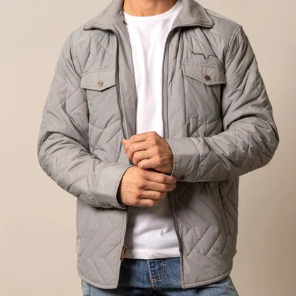 Kimes Ranch Men's Skink Quilted Jacket in Grey