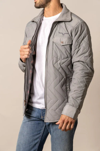 Kimes Ranch Men's Skink Quilted Jacket in Grey
