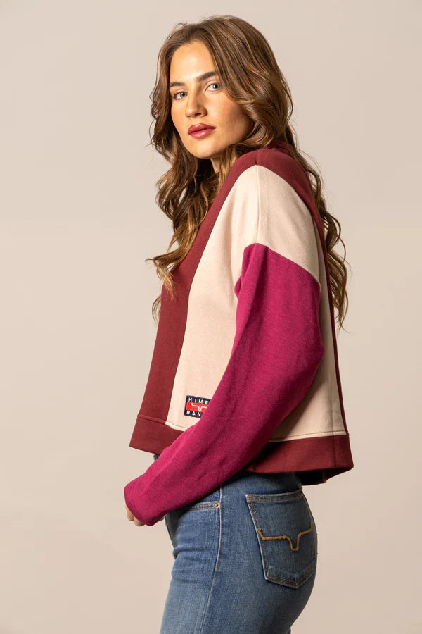 Kimes Ranch Women's Cami Cropped Sweater in Maroon