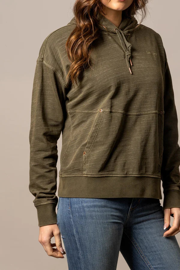 Kimes Ranch Women's Tess Western Hoodie in Dark Olive