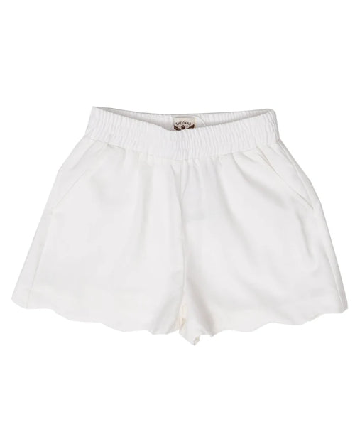 Laura White Twill Kid's Shorts