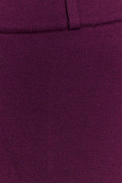 Lauren Knit Trouser - Plum