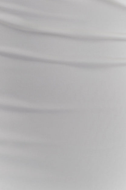 Lottie Slinky Maxi Dress With Split - White