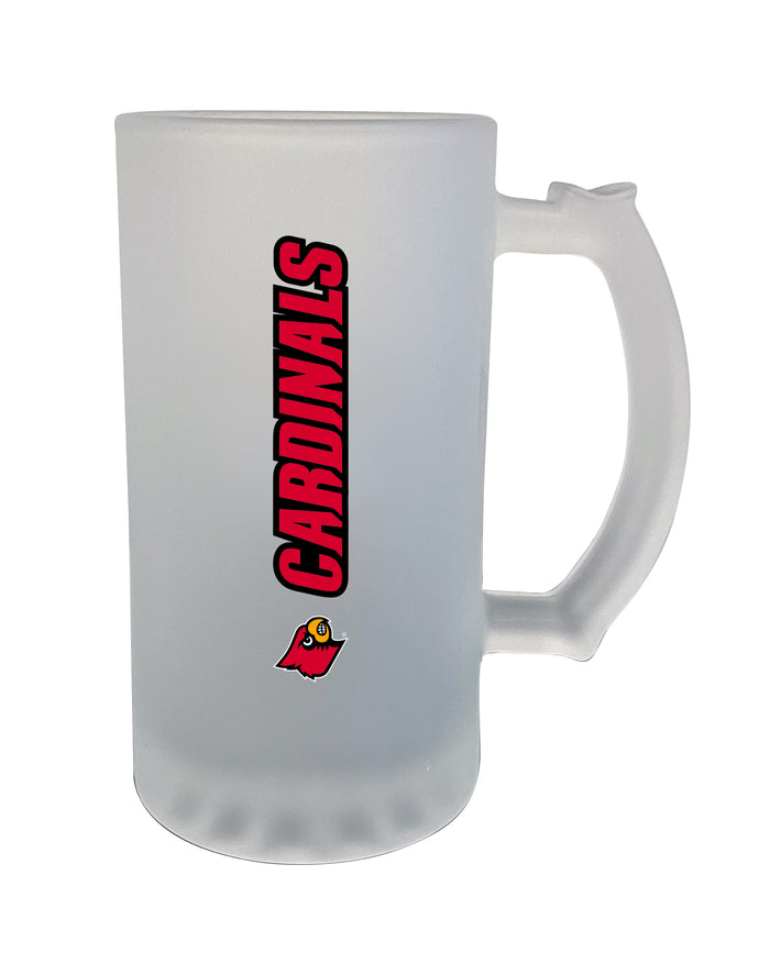 Louisville Cardinals 16oz Frosted Glass Mug