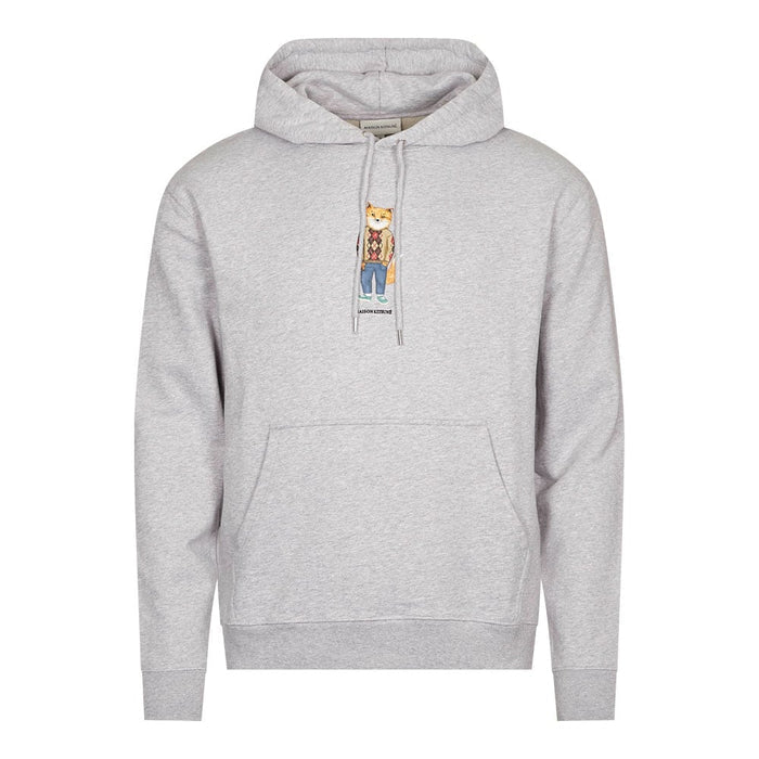 Maison Kitsune Dressed Fox Regular Hoodie Light Grey Melange