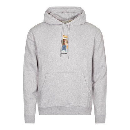 Maison Kitsune Dressed Fox Regular Hoodie Light Grey Melange