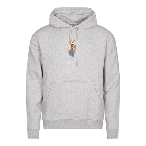 Maison Kitsune Dressed Fox Regular Hoodie Light Grey Melange